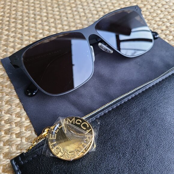 NEW: Stella McCartney - Sunglasses w/ Branded Leather Case and Dust Cloth - Picture 11 of 16